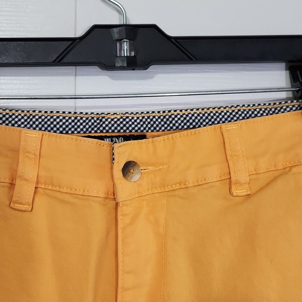 Milano Renato Masselli Womens Orange Straight Leg High Rise Pants Jeans Size 28 - Picture 4 of 11